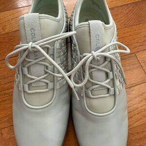 Cole Haan Light Gray Woven Sneakers
